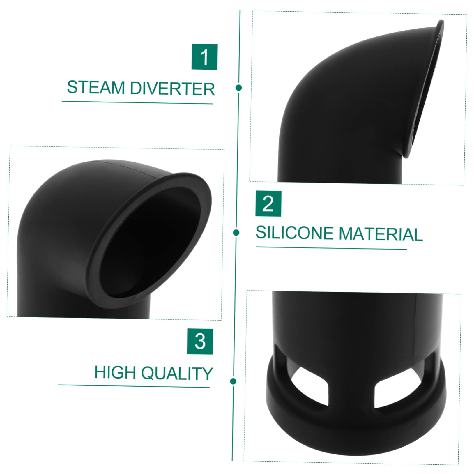 TIDTALEO 1 Pc steam release model accessories tool accessories diverter Pressure Cooker Shunt Pressure Cooker Splitter Pressure Cooker Release Tool Kitchen Gadget Silica gel, JQ055140NFC4V