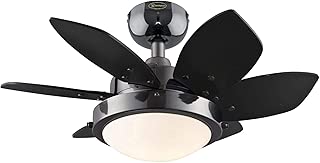 Westinghouse 7224300 Quince 24-Inch Gun Metal Indoor Ceiling Fan, Light Kit with Opal Frosted Glass (Renewed) - coolthings.us