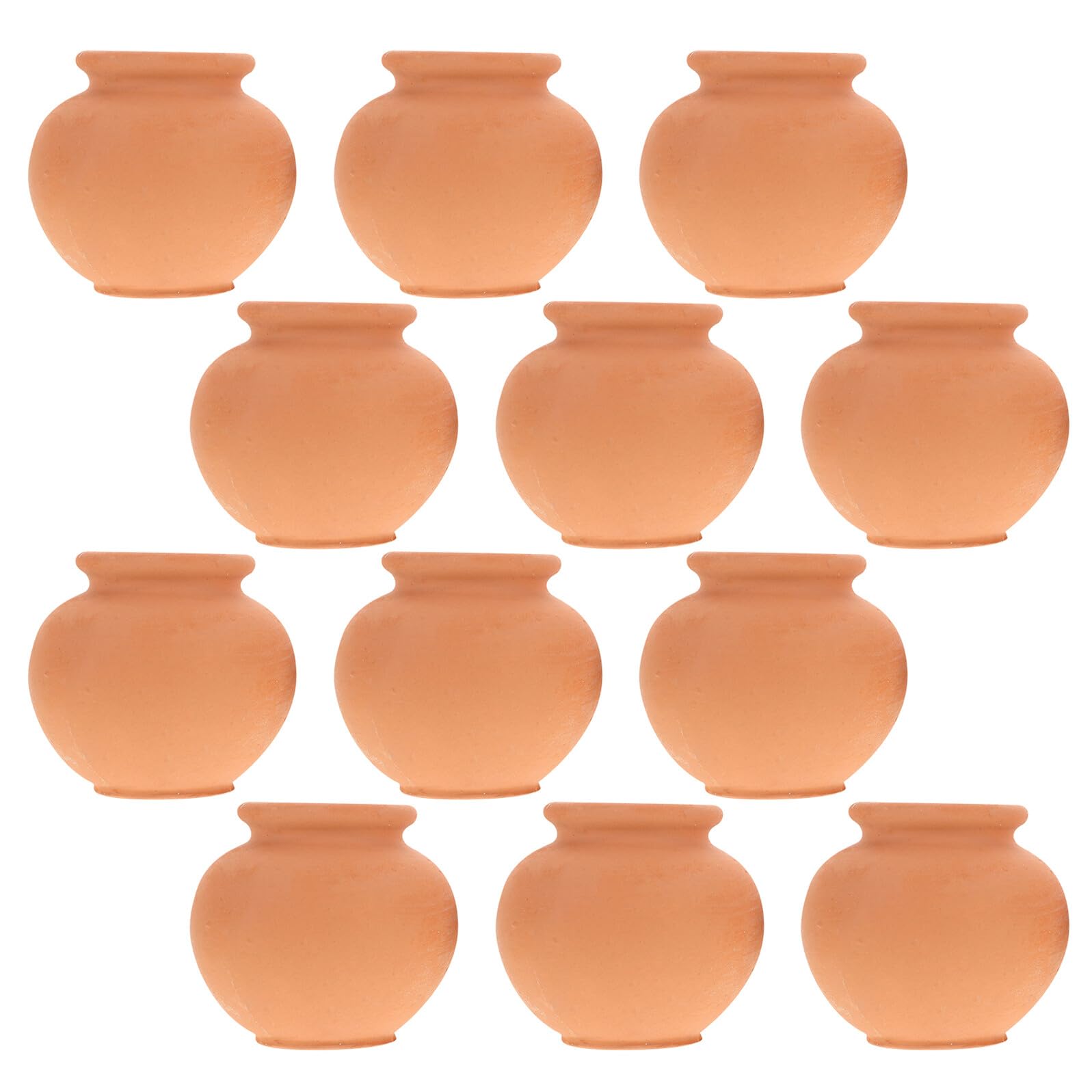 Mini pots de fleurs en terre cuite orange : la solution gain de place HEMOTON