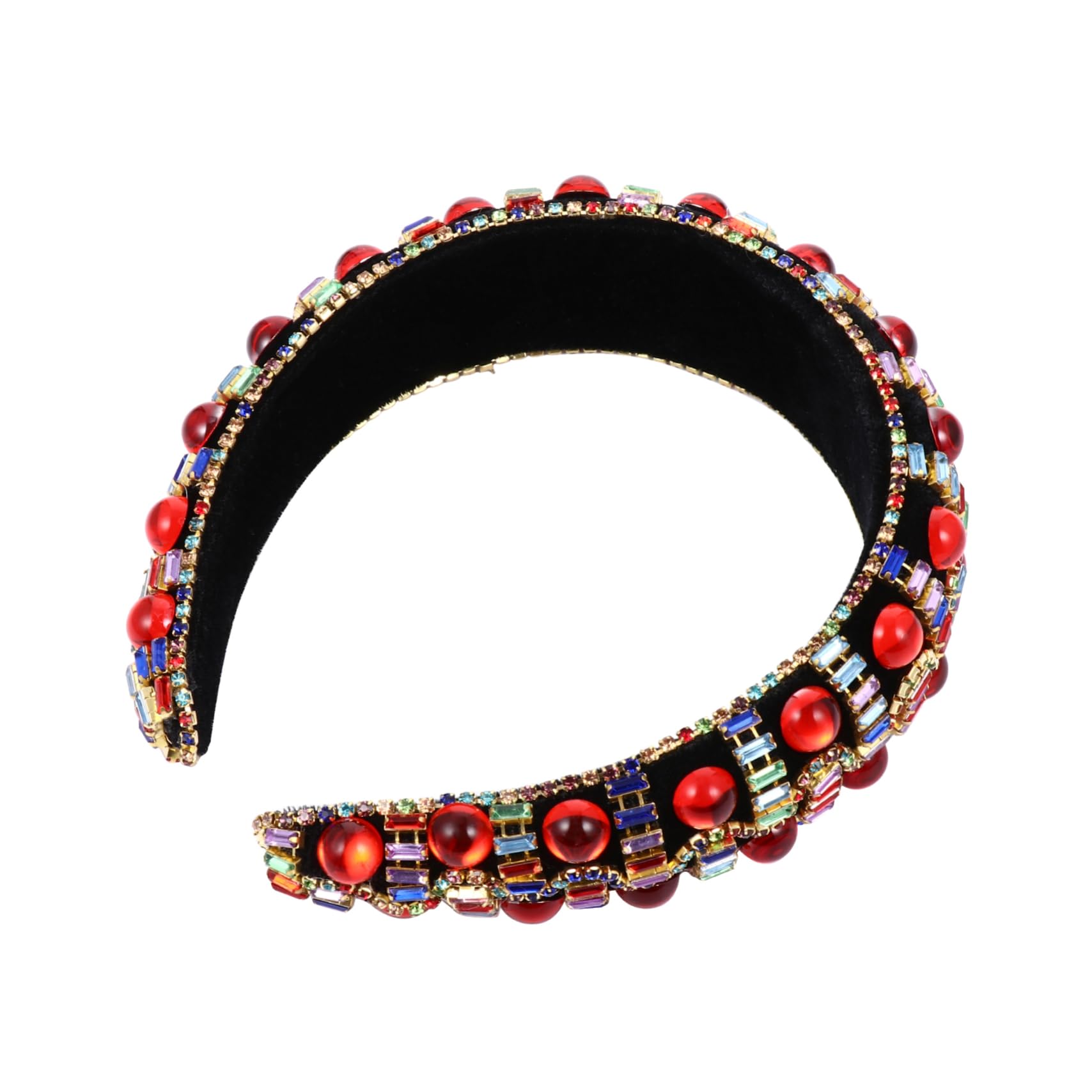 FRCOLOR Lot De 3 -têtes Larges En Strass Pour Femmes -tête Tendance Exquis Pour Fête De Mariage Bal De