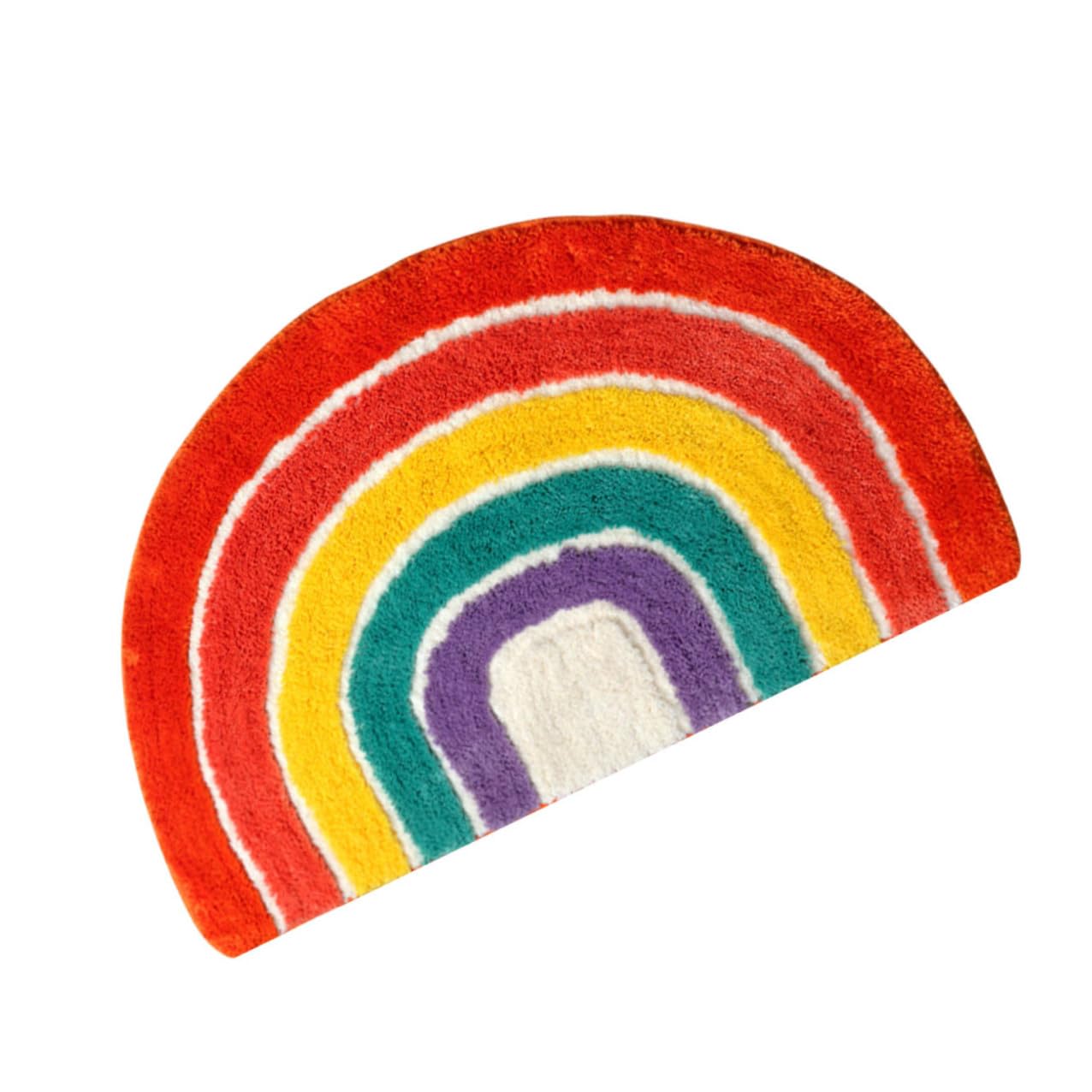 Tapis de bain antidérapant arc-ciel pour égayer et réchauffer la salle de bain familiale