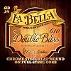 La Bella 610 Double Bass Chrome Steel Flat Wound on a Full Steel Core 611-614