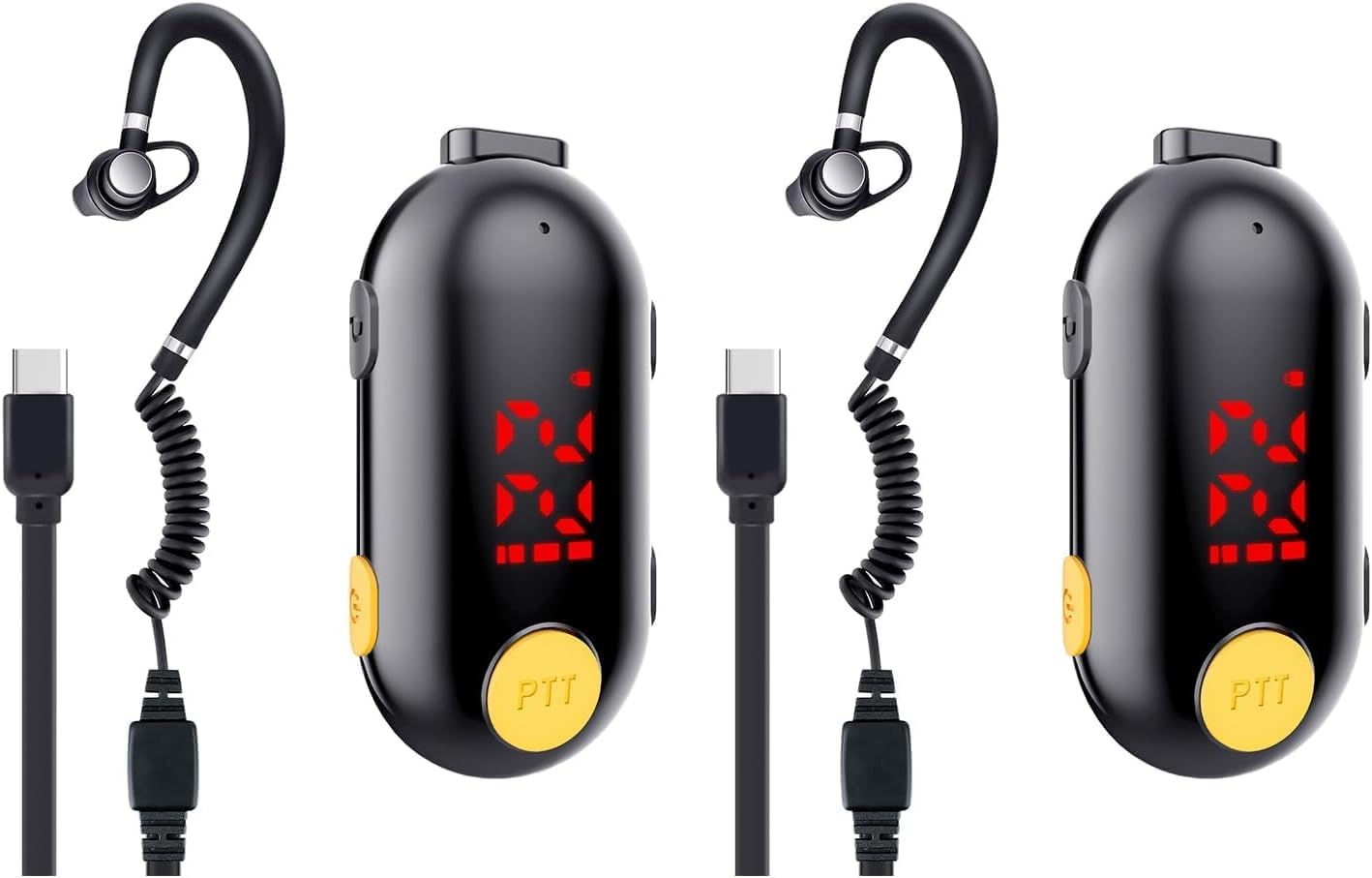 SMP Mini Walkie Talkie PMR446 16 Canali Ricaricabili 2 Pezzi Radio Portatile a Due Vie
