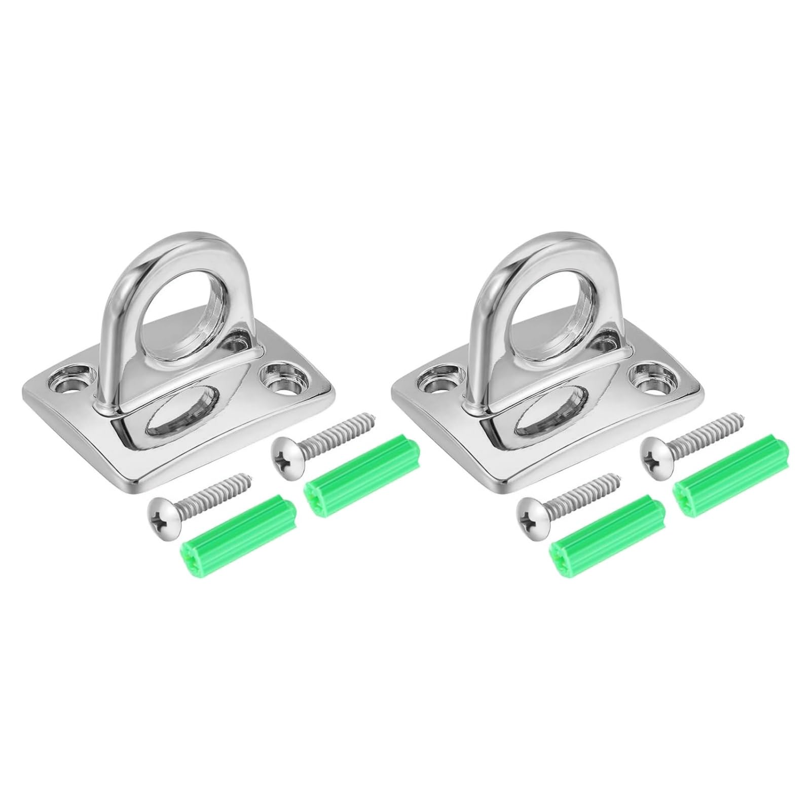 Kalttoy Silver Of 2 Wall Plate Hanging Circles Hooks For Rope Barriers Decorative Wall Hook Zincs Alloy Hangers Large Loop Metal Hook