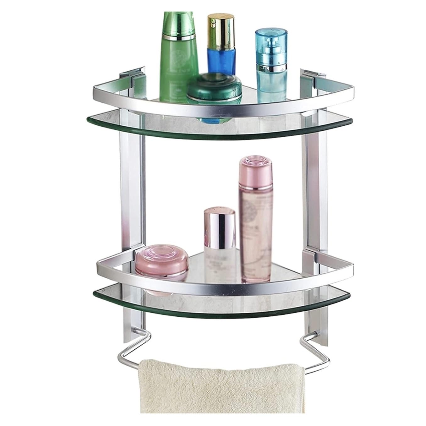 Bathroom Shelf Shower Caddy Shower Shelves No Drilling Corner Shower Glass Shelf Space Aluminum Bathroom Shower Shelf Wall