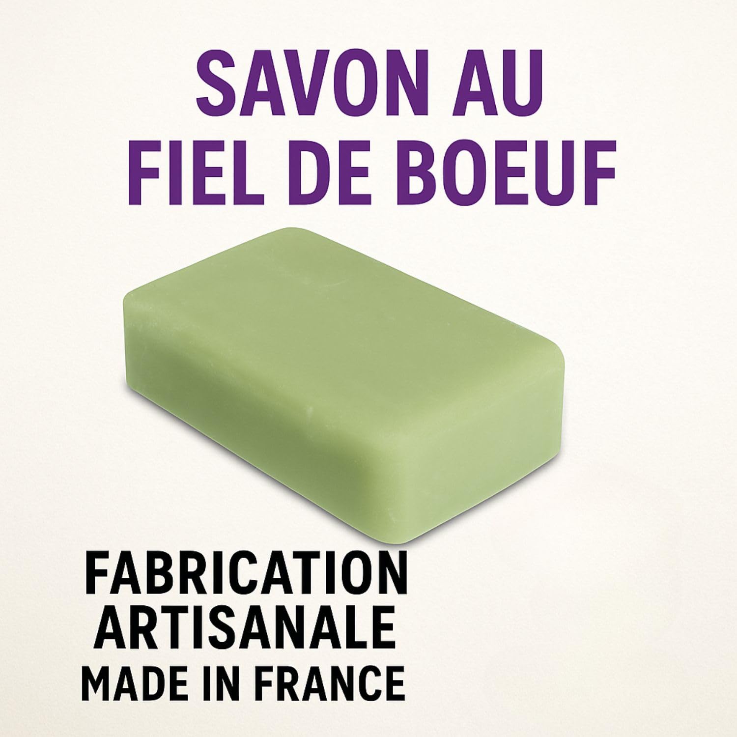 Laco - Savon Fiel de Boeuf Detachant Textile Puissant Professionnel, 100g, Savon Anti Tache Naturel, Enlève Toutes les Taches Tenaces Vin, Graisse, Herbe, chocolat, Sang, nourriture