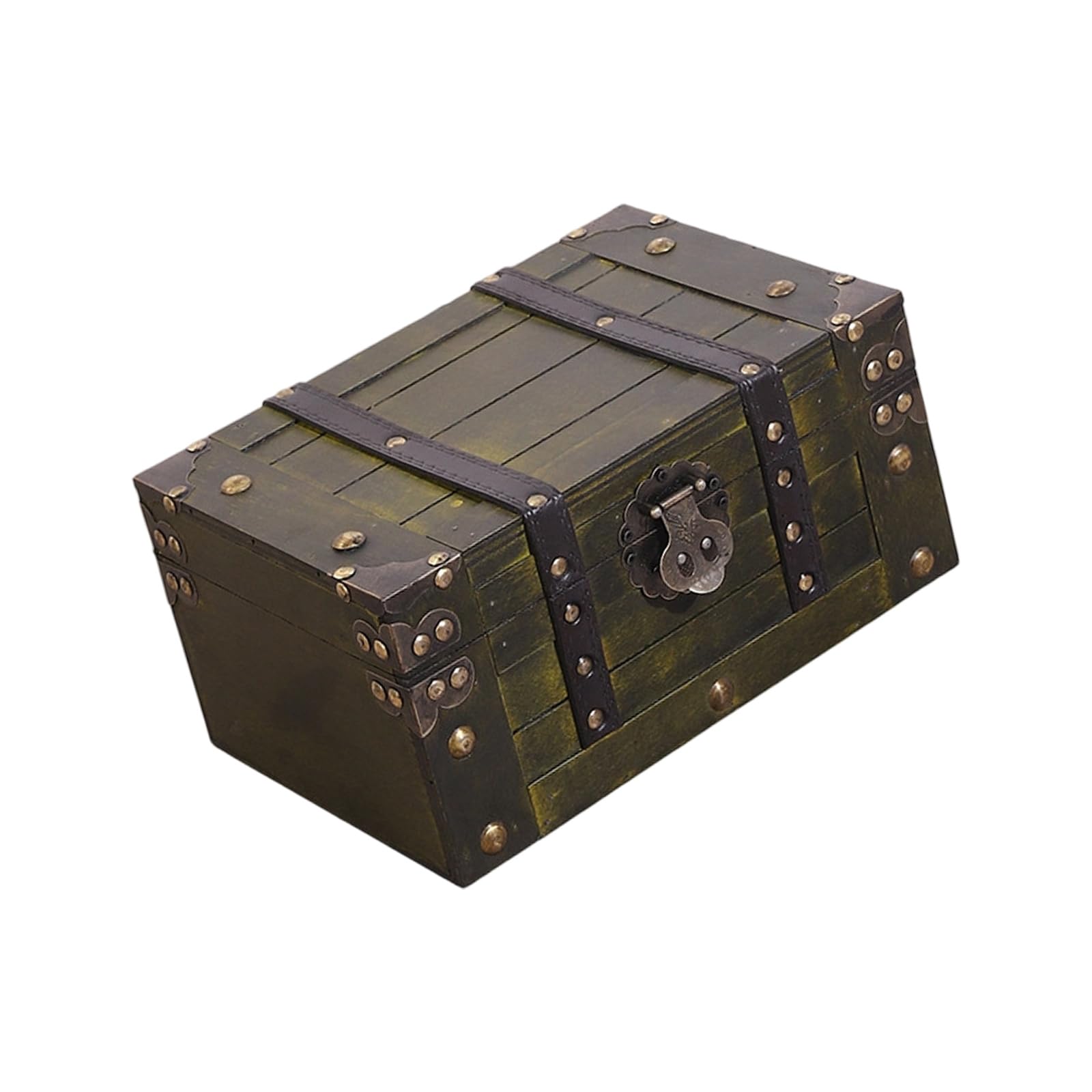 Shntig Rustics Wood Storage Box Featuring Clasp for Secure Storage of Valuables and As Home Decoration Items Retro Box