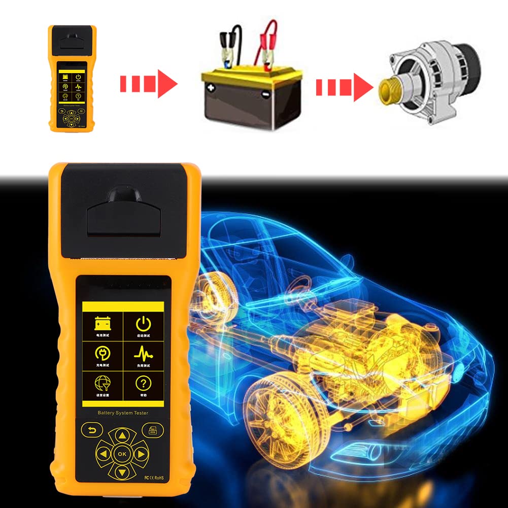 Tester Akumulatora Samochodowego BT760 Tester Systemu Akumulatora ABS 12 V 6 V do 30 DC Test Pojemności Wewnętrznej Rezystancji Wielojęzyczny dla Kierowców Warsztatów Samochodowych