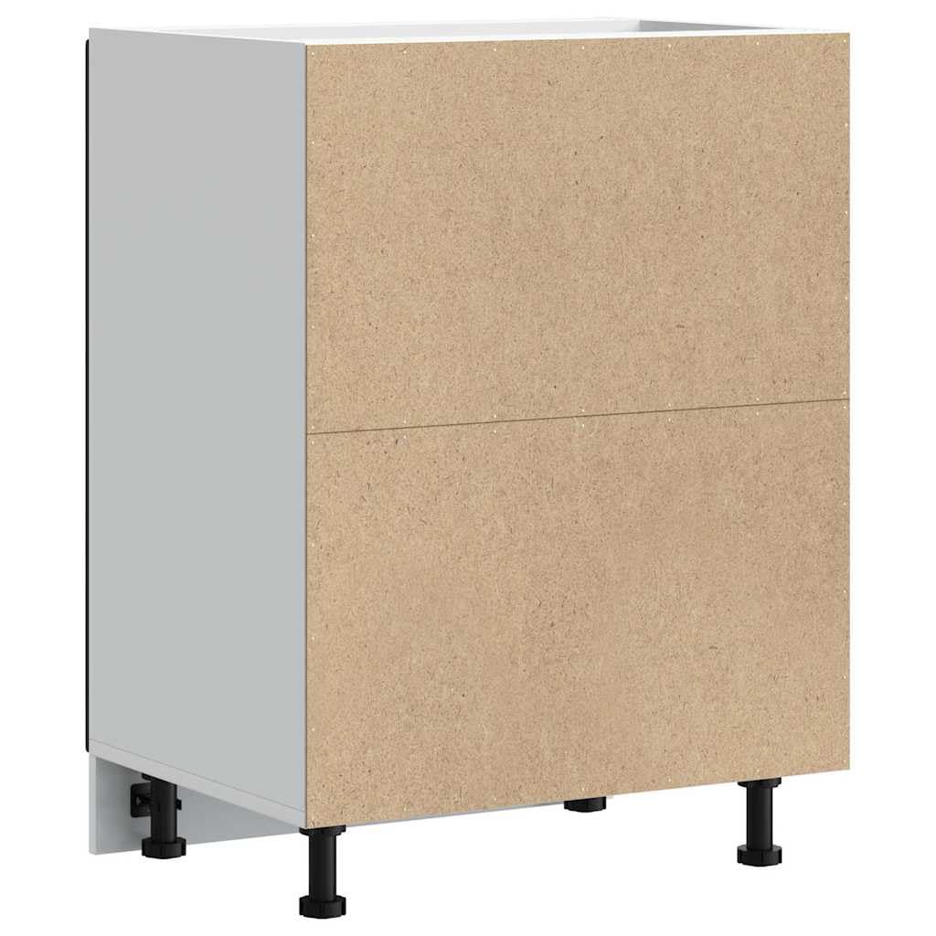 vidaXL Mobile Base Lavello Lucca Nero in Legno Multistrato, Mobile Base Cucina, lavello Cucina Mobile Base, lavello Base, Mobile Base lavello Cucina
