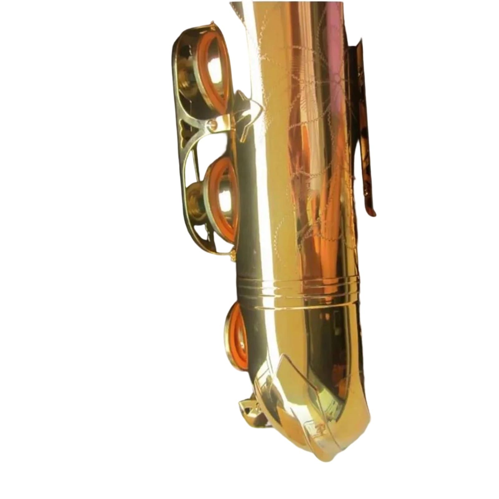 Saxofone Saxofón Tenor En Si Bemol Instrumento De Metal Chapado Oro Con Estuche Y Accesorios