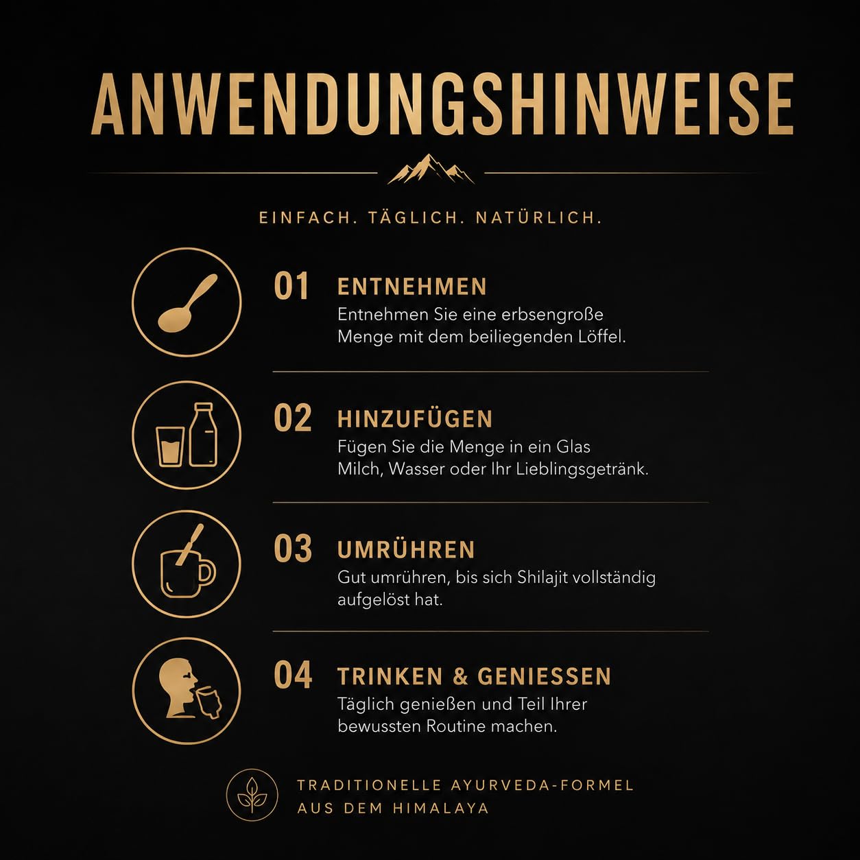 Shilajit aus dem Himalaya mit Hohem Fulvinsäure Gehalt, 600 mg Shilajit-Harz mit Ayurveda-Kräuterextrakten, Goldstandard, 30g (2er Pack)