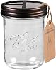 SheeChung Mason Jar Toothbrush Holders, Bathroom Accessories, Bathroom Essentials, Bathroom Organizers and Storage, Bathroom Countertop Organizer, Glass Toothbrush Holders for Bathroom-Bronze