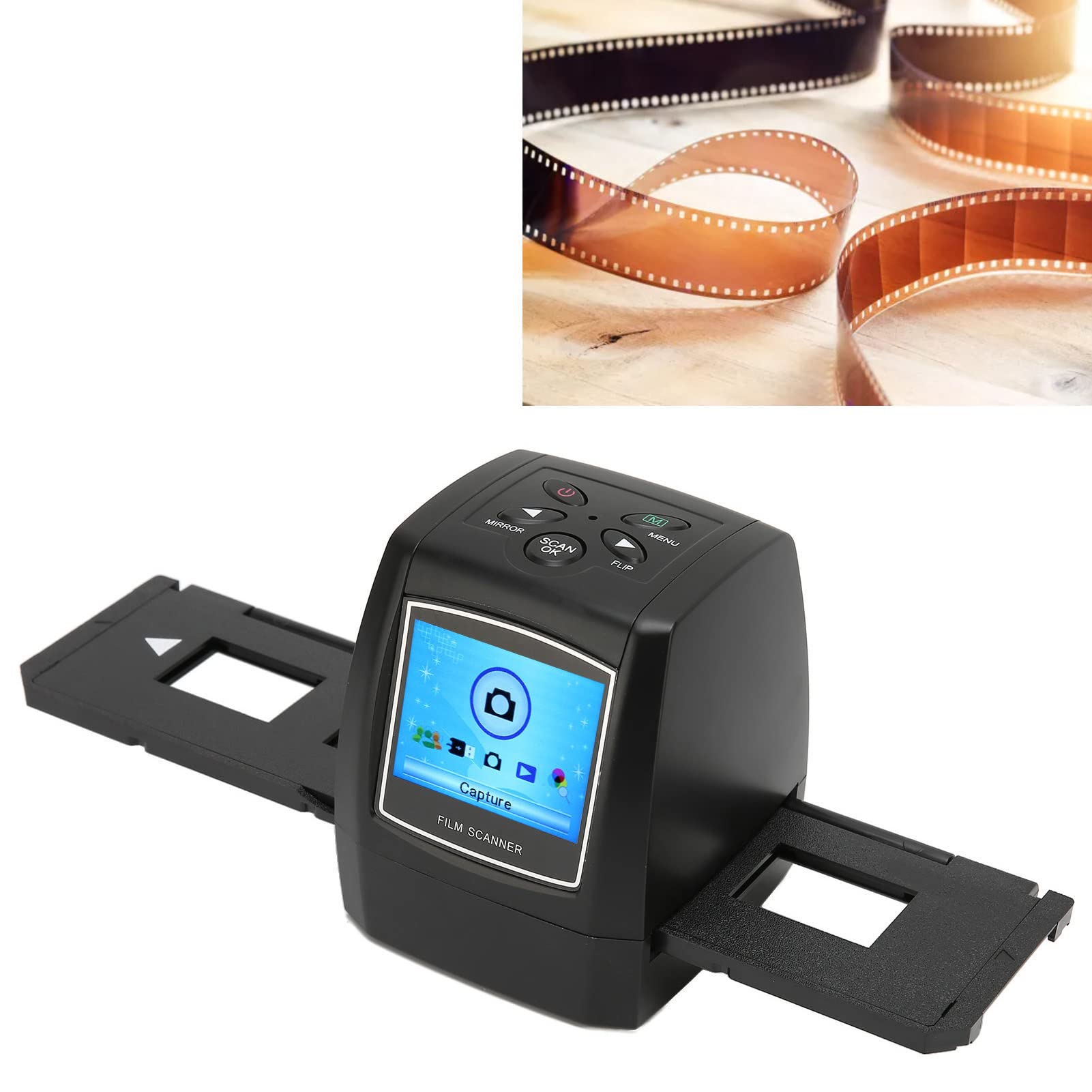 Cocoarm Scanner per Pellicole Portatile 35mm 135mm 10mp Convertitore JPEG