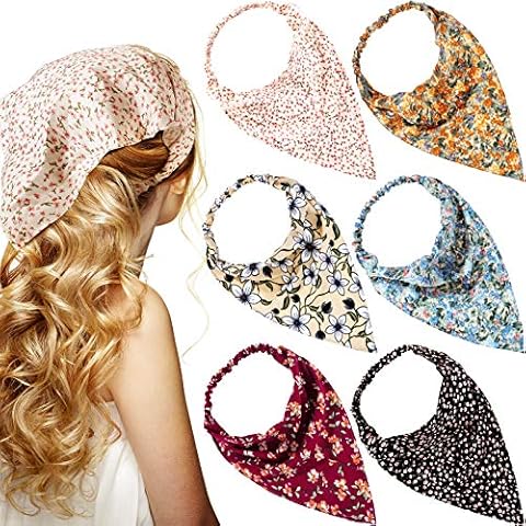 Syhood Floral Elastic Hair Bandanas Cover