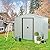 SKYXIU Outdoor Storage Shed Waterproof,Metal Garden Shed for Bike,Trash Can, Machine,Galvanized Steel Outdoor Storage Cabinet,Outdoor Metal Shed for Backyard, Patio(8ft x 4ft)