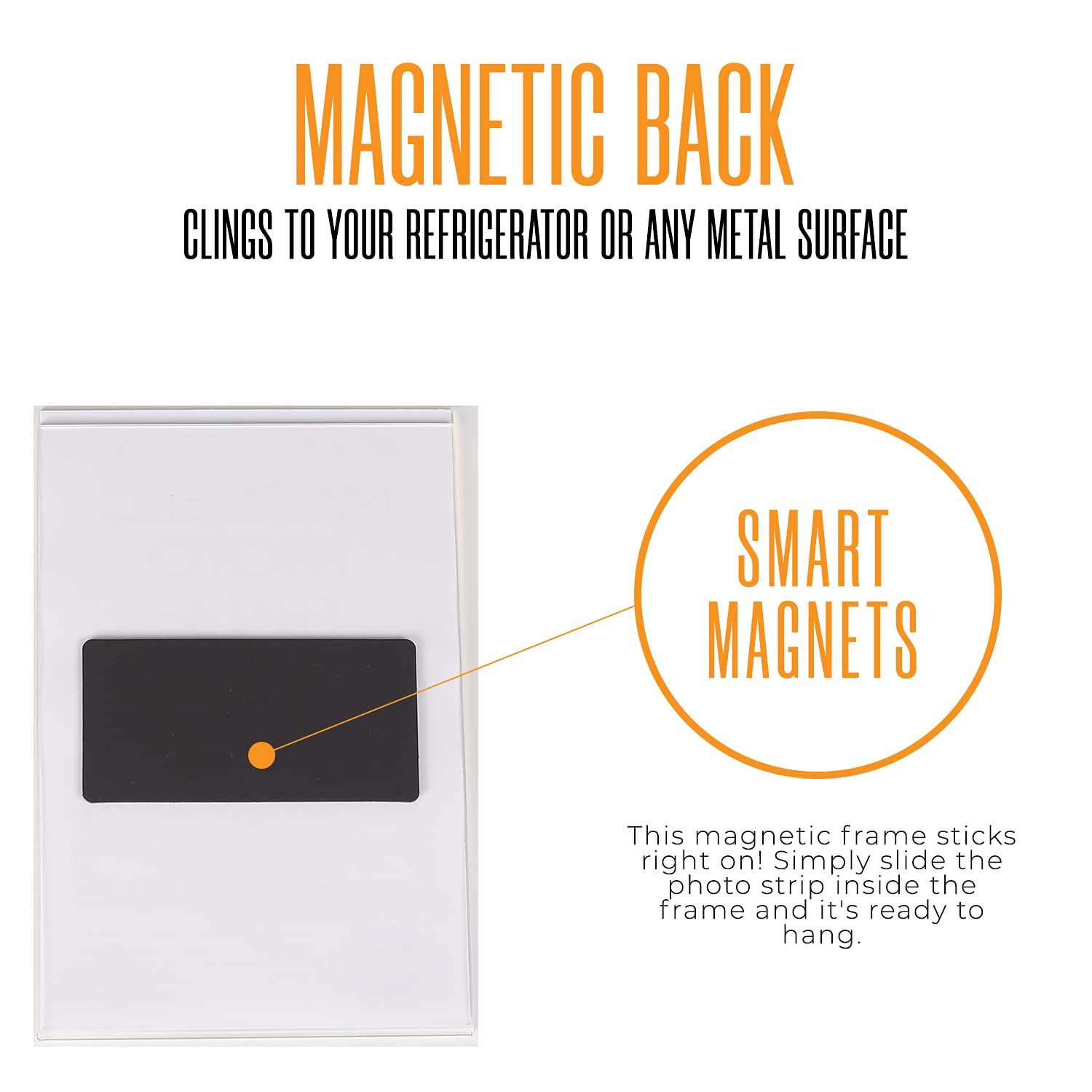 Magnetyczne ramki na zdjęcia do lodówki 4 x 6 (12 sztuk) | przezroczyste akrylowe ramki na zdjęcia 10 x 15 | Orientacja pionowa