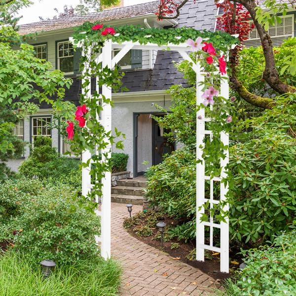 Outdoor Garden Arbor Metal Trellis Archway Arch Decoration Garden Arch for Climbing Plants, Vines, Flowers, L56.3'' x W16.93'' x H94.5''