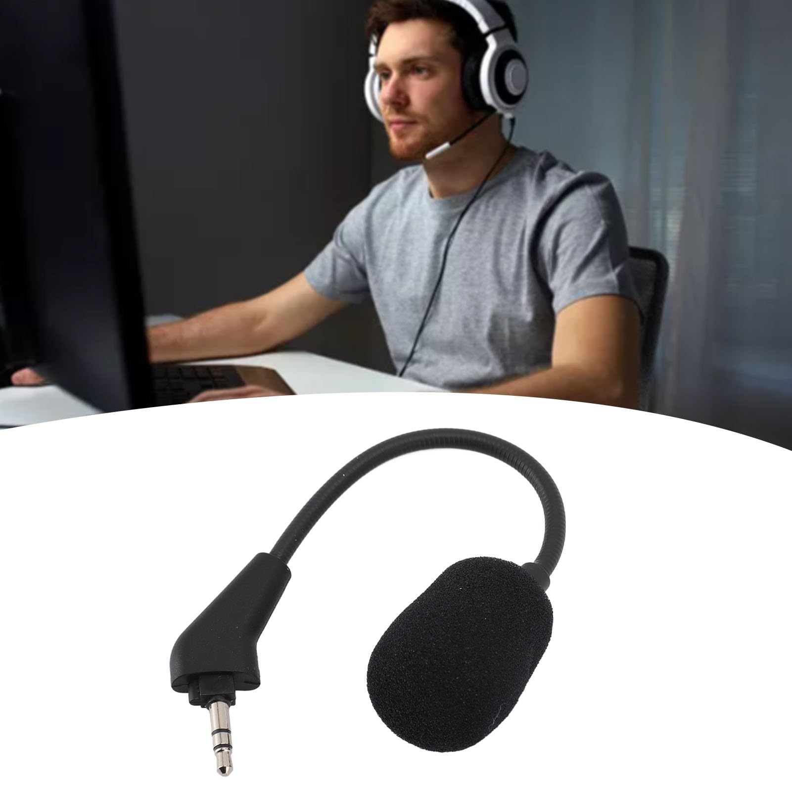 Vervangende Gaming Microfoon – Ruisonderdrukkend, 3.5mm, Zuurstofvrij Koper – Compatibel Met Corsair HS50, HS60, HS70 & HS70 SE