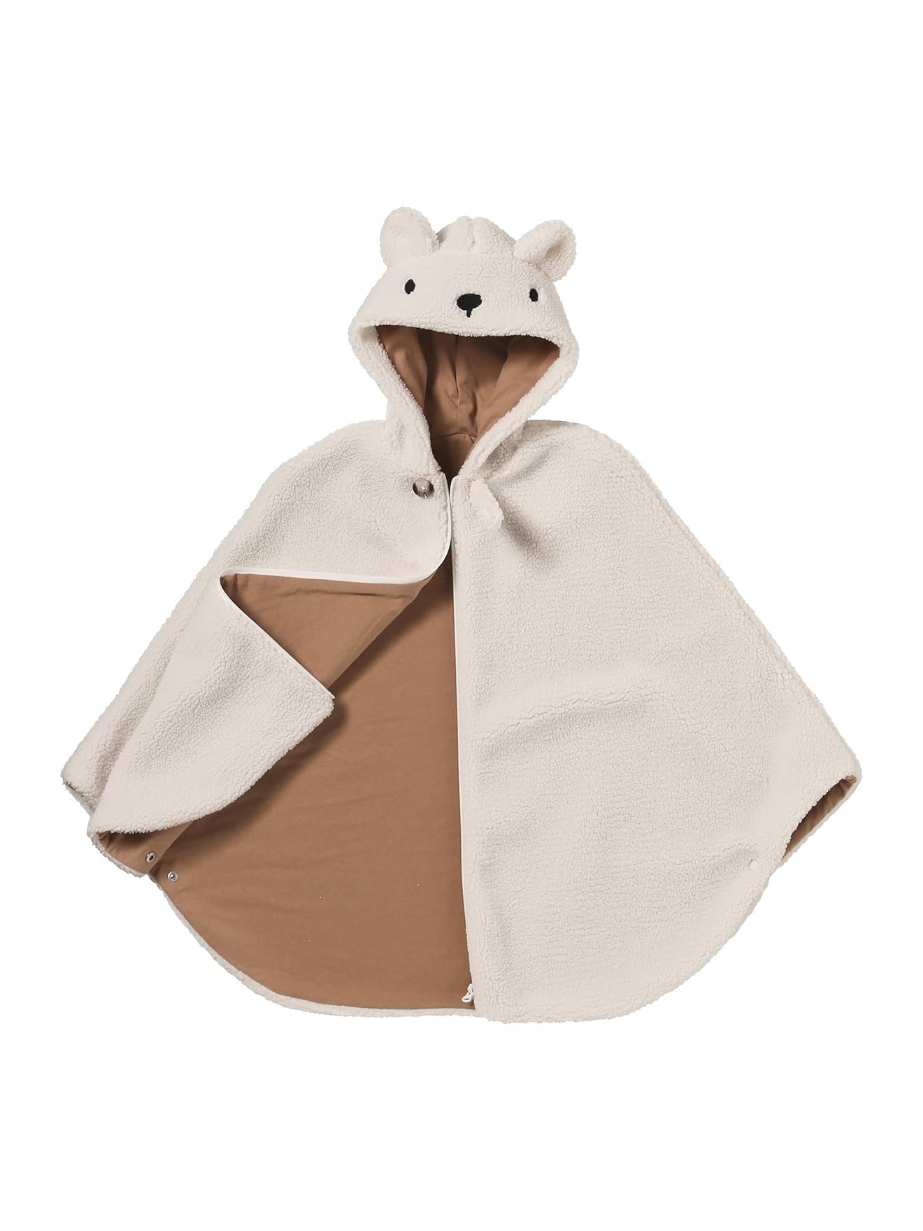 VERTBAUDET Poncho de voyage adaptable sur siège auto & porte bébé écru TU