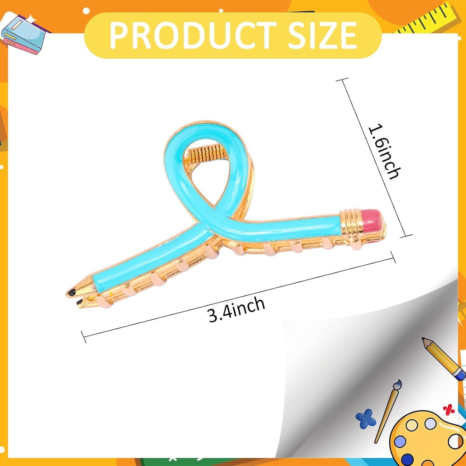Pencil Claw Clips For Teachers Accessories Back To School Gift image 3