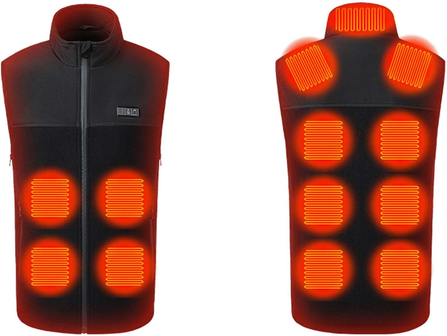 Heated Vest for Women and Men Winter Stand Collar Electric Heating Vests Lightweight Sleeveless Quilted Warm Jacket