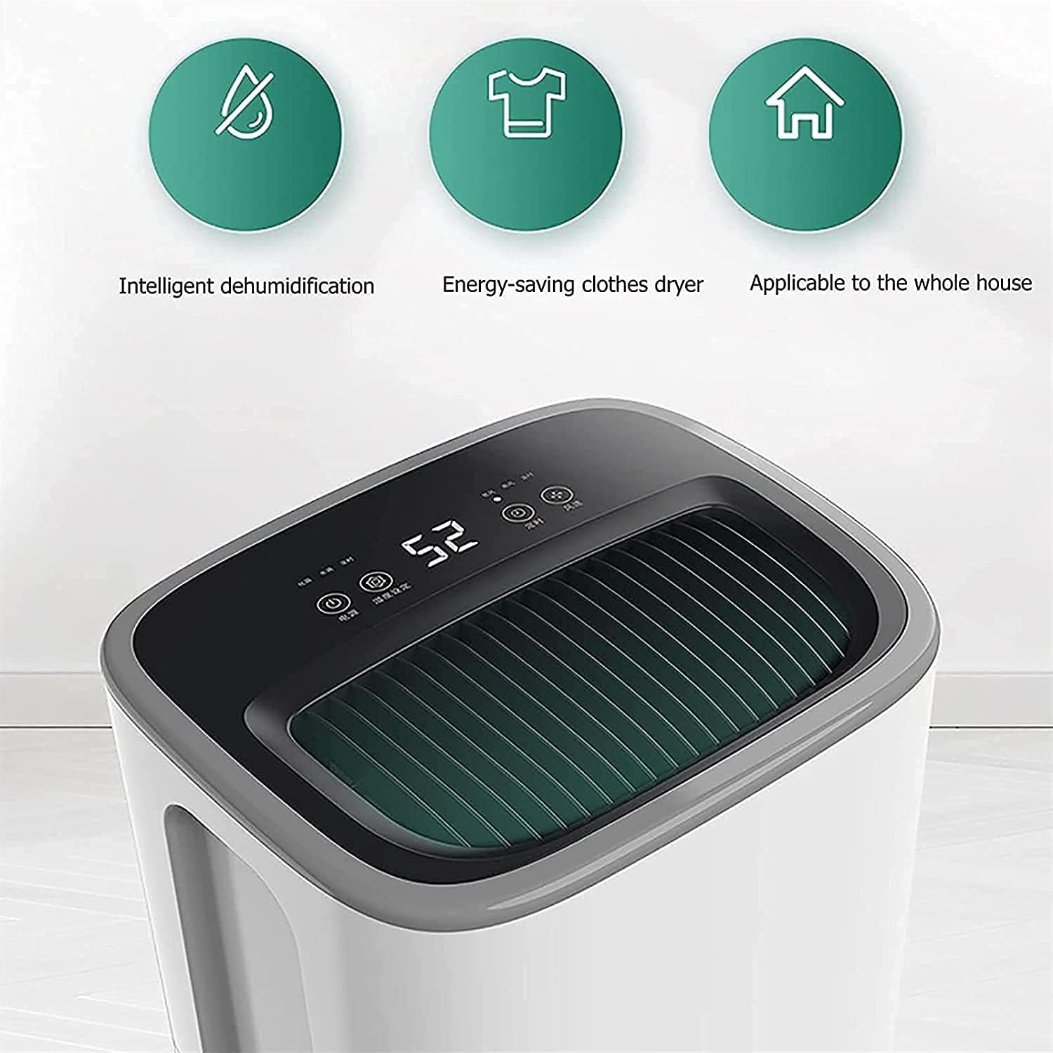 70 Pint Dehumidifiers for Spaces up to 4500 Sq Ft at Home and Basements (White)