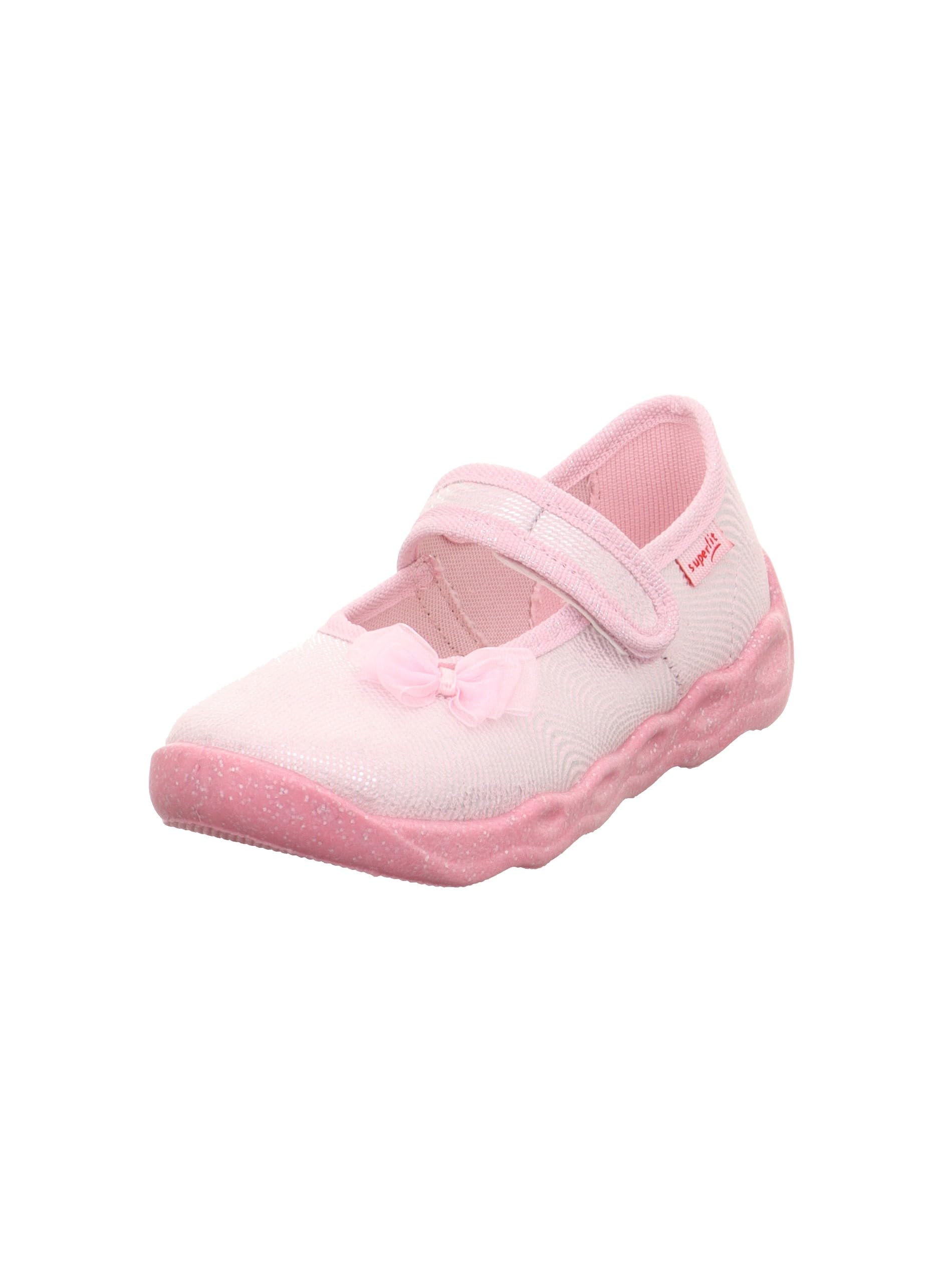 Superfit Girl's BUBBLE Hausschuhe, ROSA/WEIß 5540