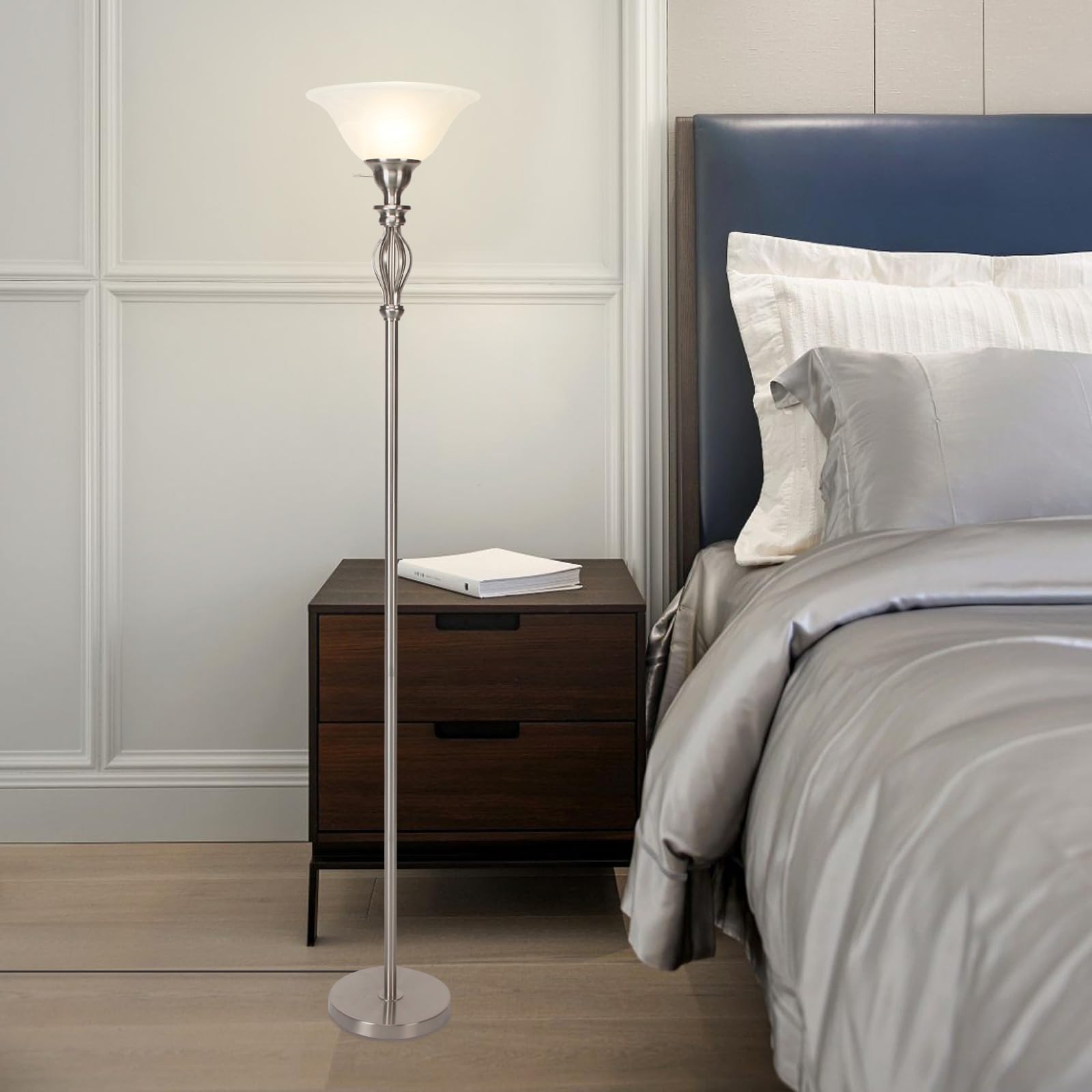 フロア スタンド ランプ Torchiere 照明 ハロゲンランプ トーチャー Floor Lamp, 70.5 InchTorchiere Standing Lamp, 20W 2000LM LED