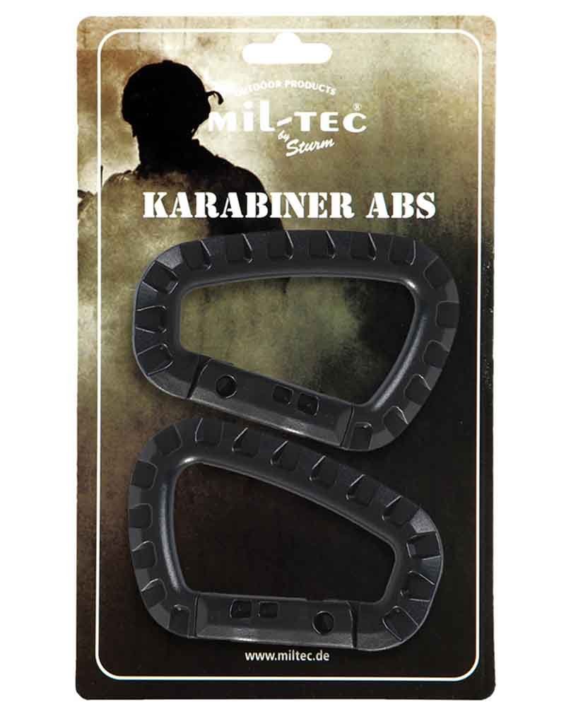 Mil-Tec Tactical ABS Carabiner (Black)