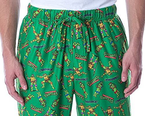 Nickelodeon Men's Teenage Mutant Ninja Turtles TMNT Allover Loungewear Sleep Bottoms Pajama Pants3