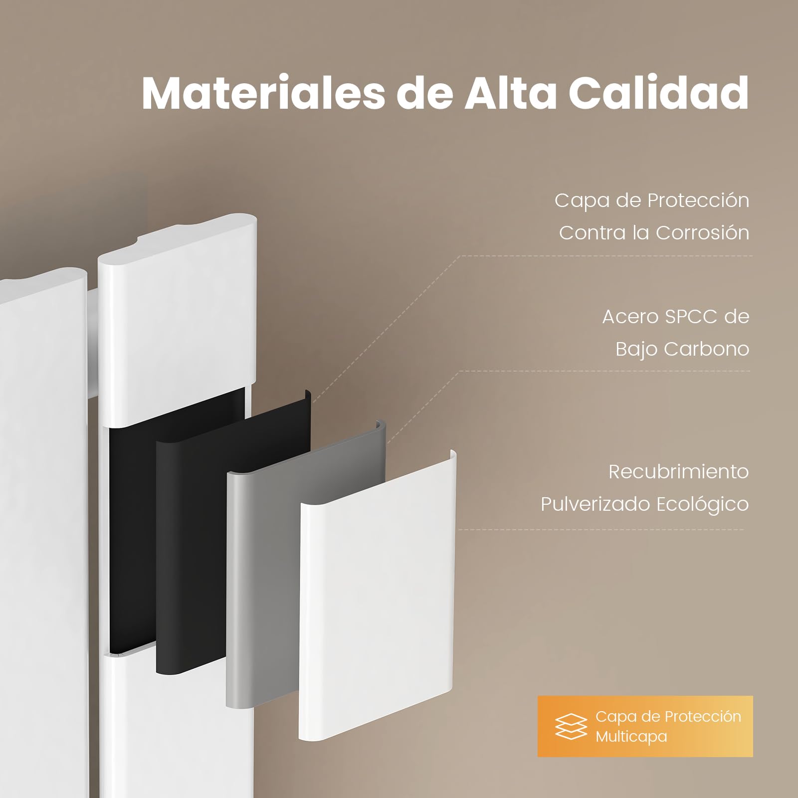 EMKE Radiador de agua caliente 60x30 cm, Radiador plano de solo capa con conexión central, Diseño montaje vertical en pared, Blanco