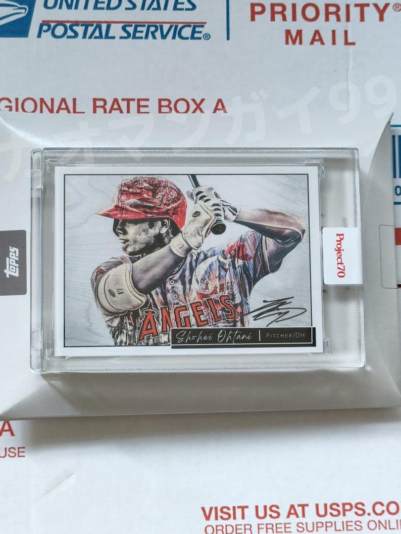 大谷翔平。project70　プリントサイン入り。完売品。 Amazon.co.jp: Topps Project70? 大谷翔平 プリントサイン #870