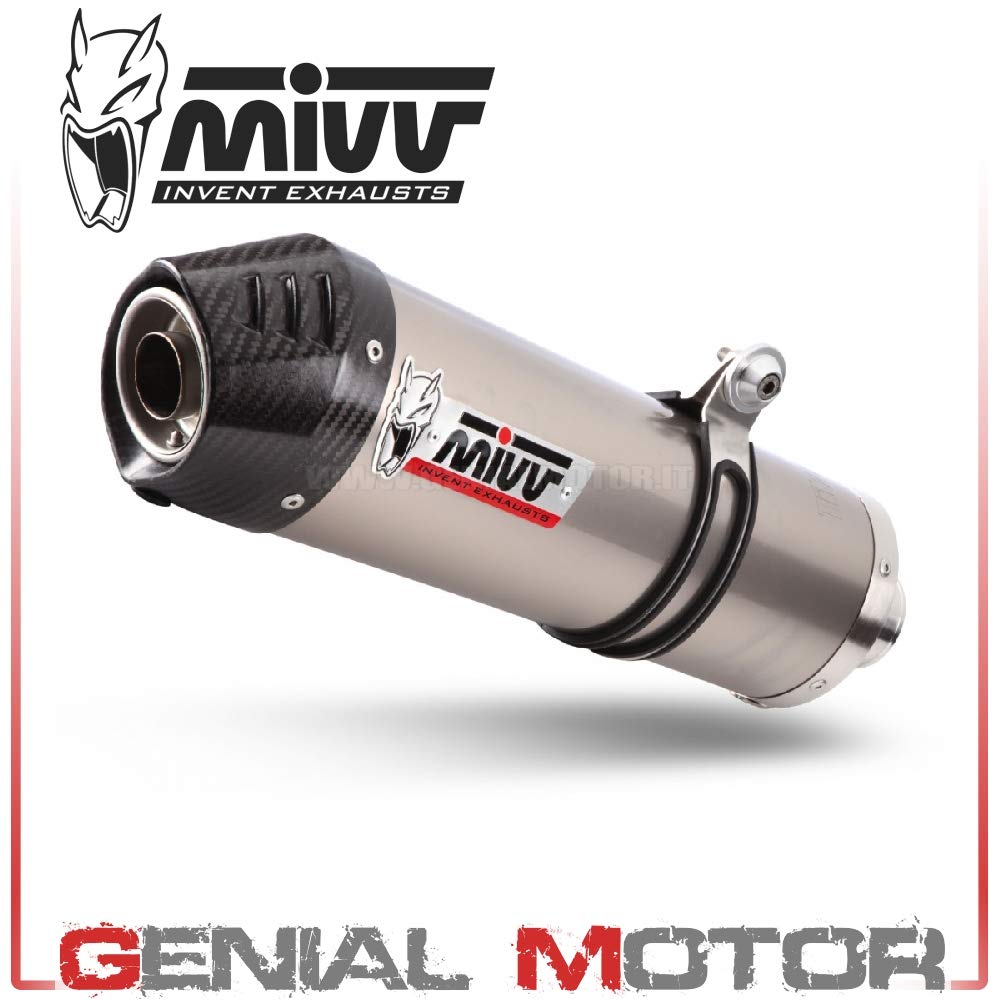 New M.008.LNC Mivv Exhaust Muffler Oval Titanium With Carbon Cap Norge 1200 2007 07