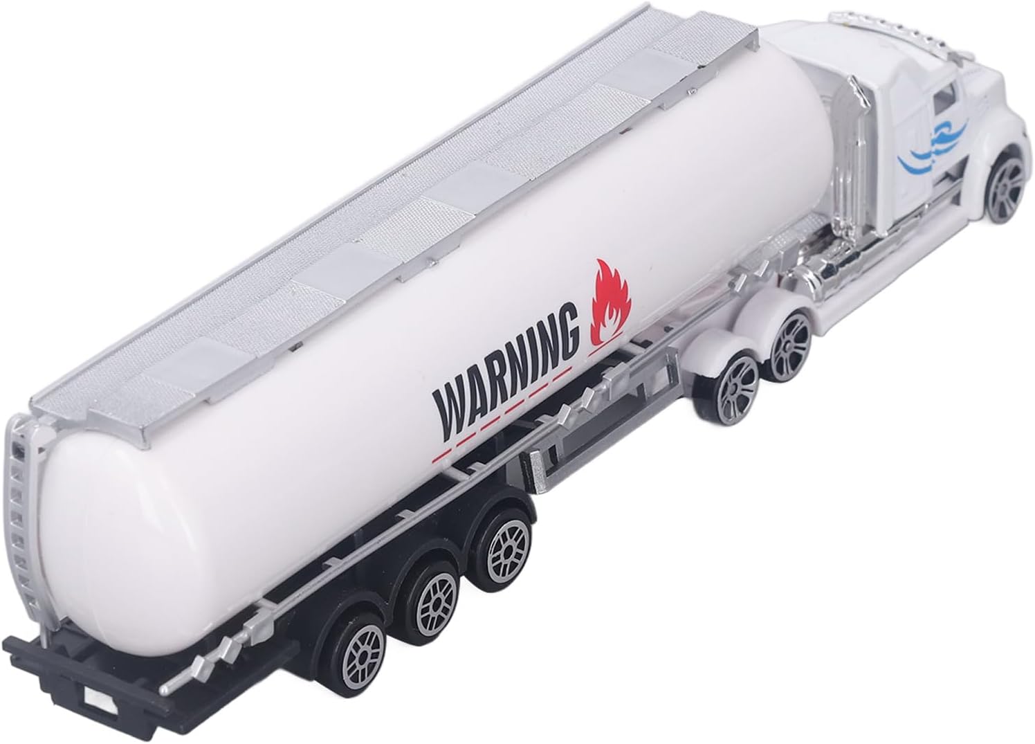 Model of Oil Tanker Truck, American Realistic Interactive High Simulation Premium Alloy Container Toy Truck with Detachable Trailer, for the