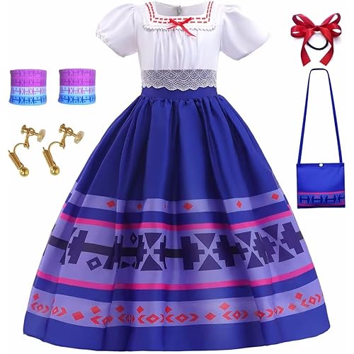 SZ-TONDA Girls Halloween Dress Costume - Kids Princess Party Cosplay Clothes Summer Dress Outfit