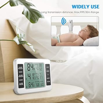 Brifit Fridge Thermometer Digital Freezer Thermometer