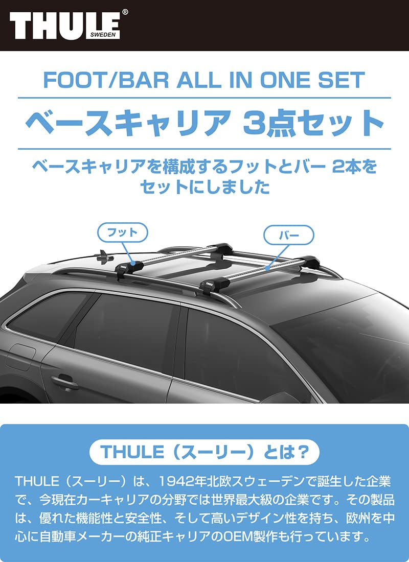 Amazon | THULE スーリー フォレスター（ルーフレール付き H30/7～ SK  