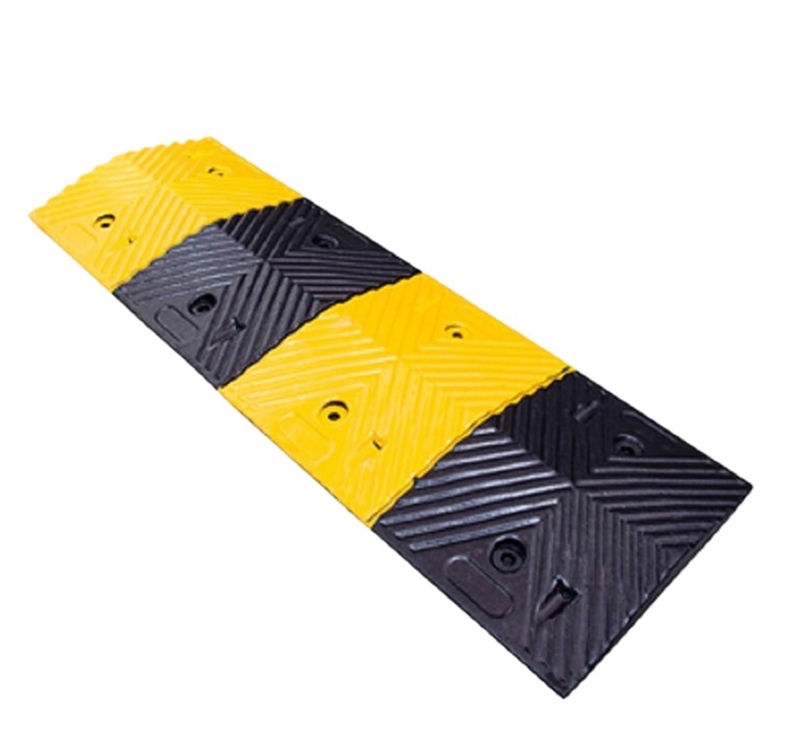 Ground Speed Bumps Rubber Speed Bump Ramp Deceleration Belt, Road Reducer, Cushion Shock Auto Limit Ridge Buffer Zone(Color 2)