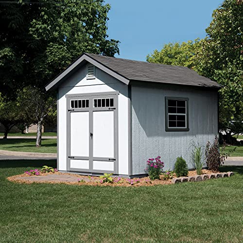 Handy Home Products 19532-7 Beachwood 8X12 Do-It-Yourself Wooden Storage Shed Tan thumb #3