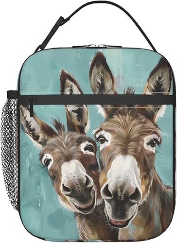 Miniatura 18 de Lonchera reutilizable con diseño de dragón para niños, mujeres y adultos, con aislamiento, linda bolsa de almuerzo de criaturas de fantasía, bolsa