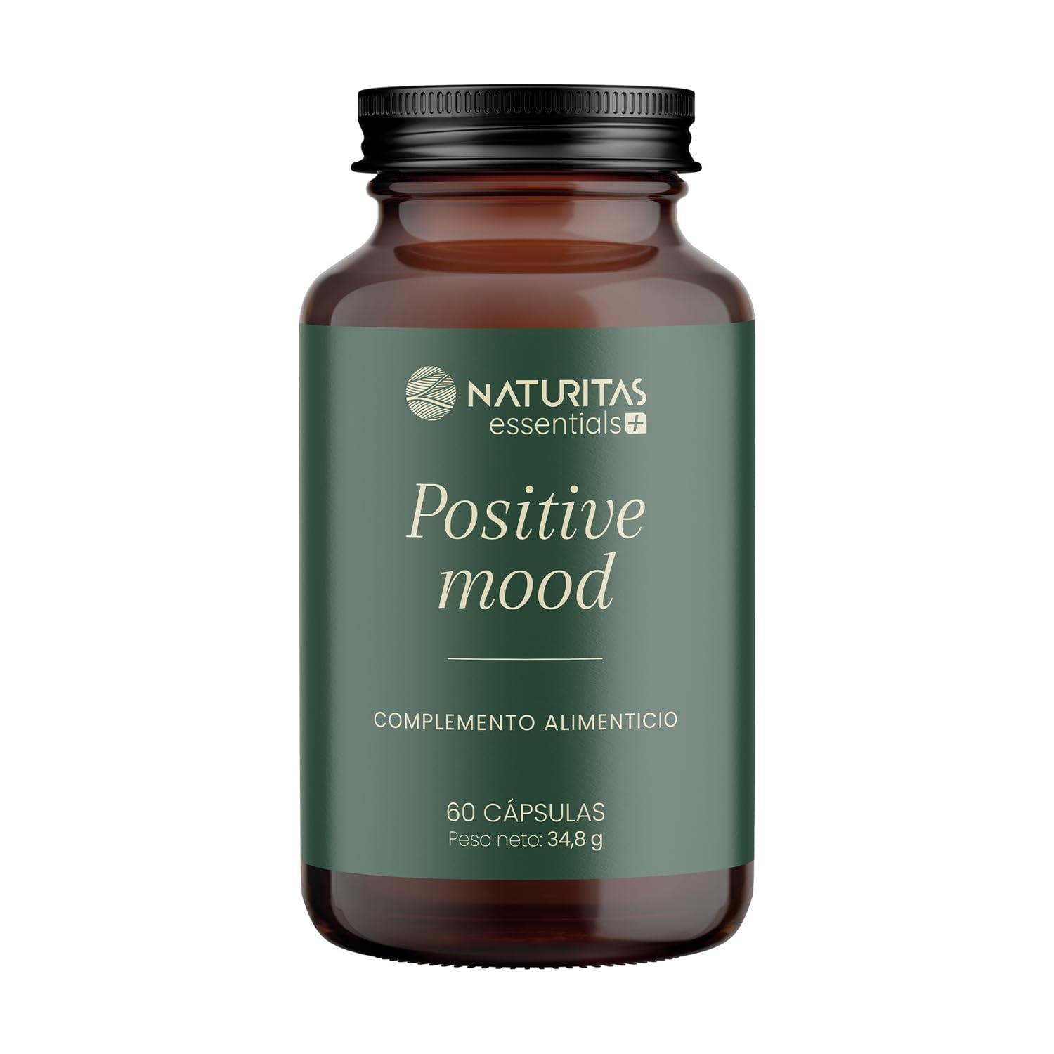 Positive mood - Azafrán, Ashwagandha y Vitaminas B | 60 cápsulas | Naturitas Essentials | Azafrán + Ashwagandha + Vit B | Estado de ánimo positivo | Fitoterapia