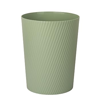 UUJOLY Small Trash Can Wastebasket Garbage Can Container Bins for Bathrooms, Laundry Room, Kitchens, Offices, Kids Rooms, Dorms Mint Green
