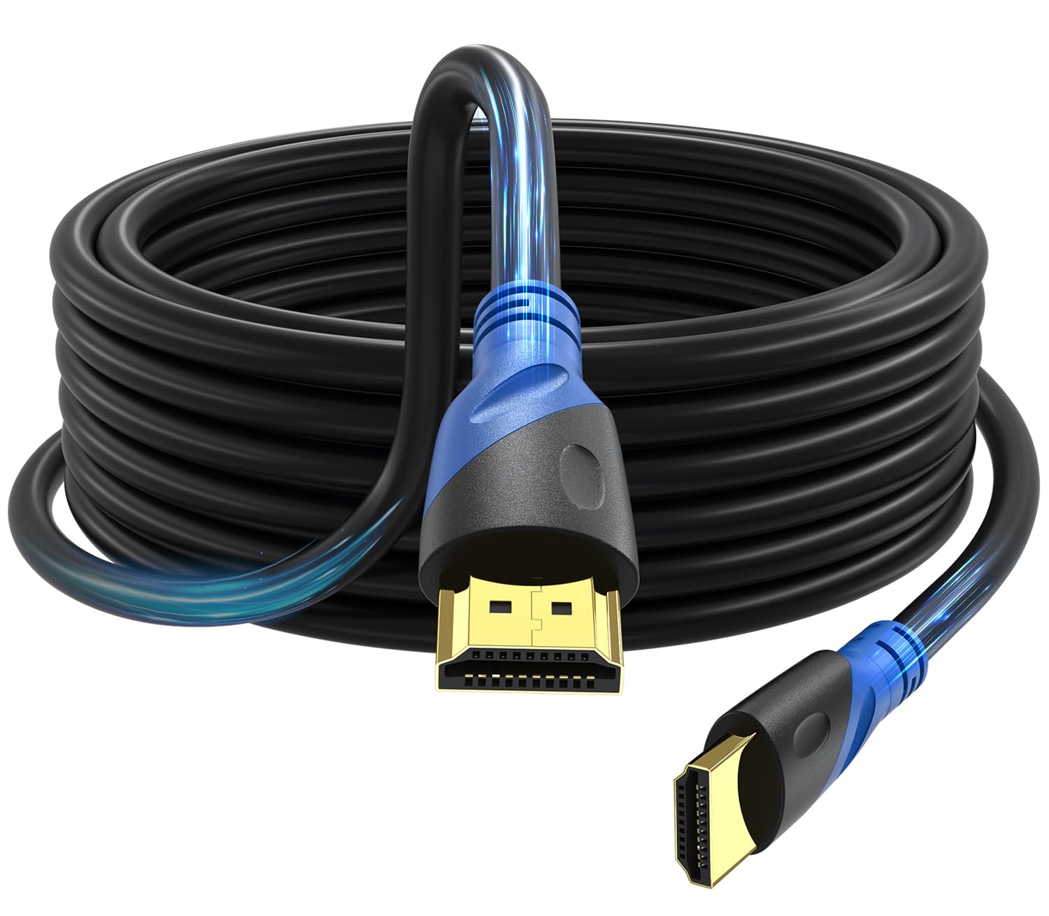 Rommisie 4K HDMI 25 FT Cable (HDMI 2.0,18Gbps) Ultra High Speed Gold Plated Connectors,Ethernet HDMI Cord, 4K@60HZ 2K 1080P 3D ARC Compatible with UHD TV Monitor Laptop Xbox PS4/PS5 ect(7.5m)