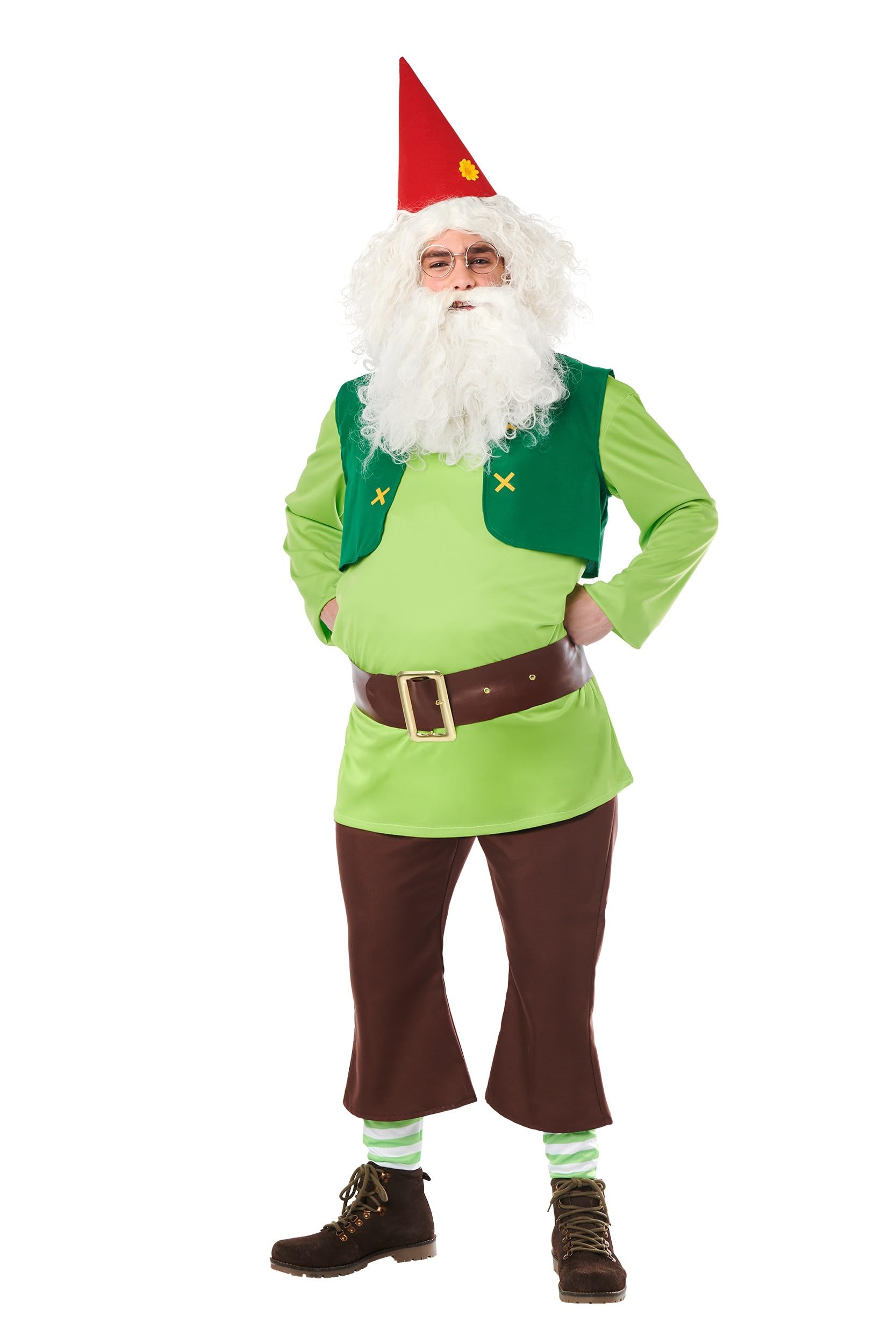 Kimokawaii DISFRAZ DE ENANITO VERDE ADULTO