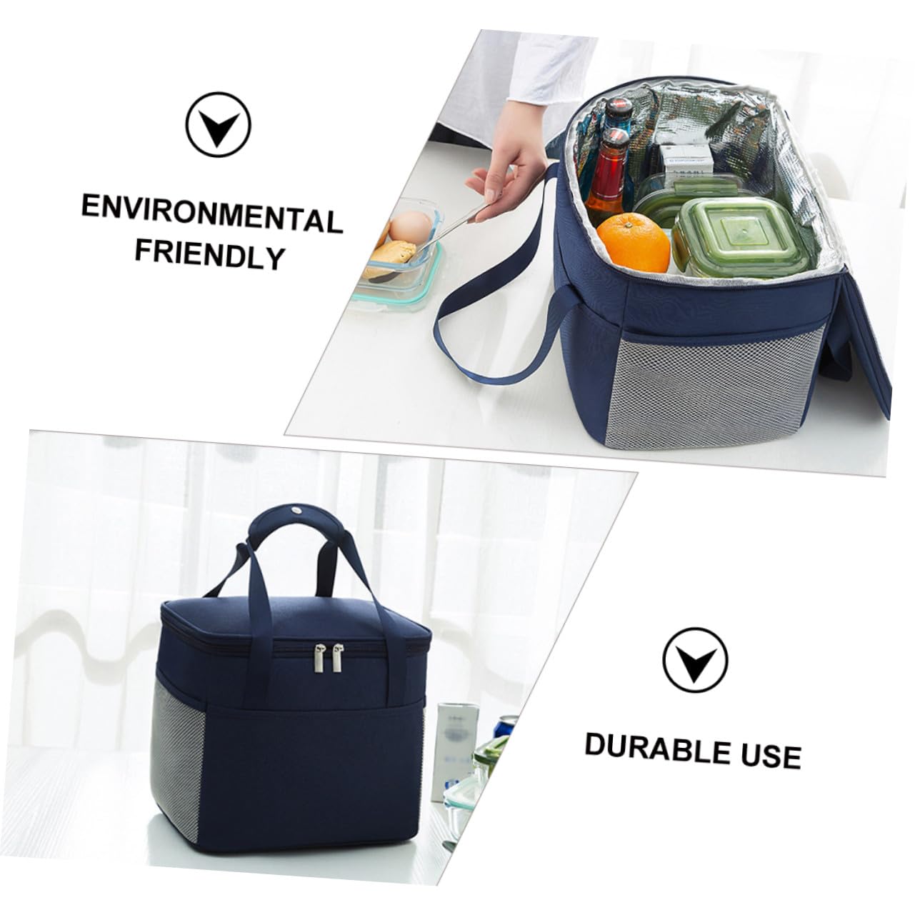 Hohopeti Oxford Stoff Lunchtasche mit Wärmespeicherung Großes Fassungsvermögen für Arbeit Schule und Picknick