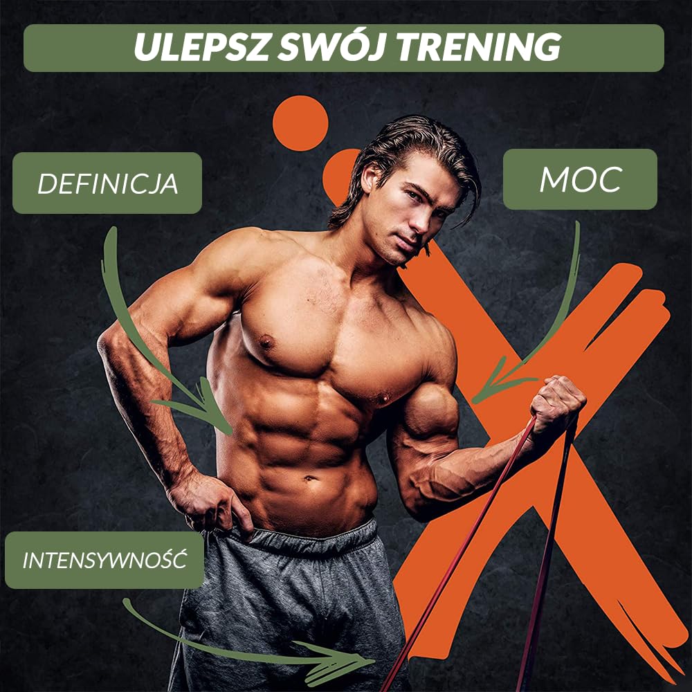 Elastyczne gumy oporowe do podciągania mięśni i fitnessu, idealne do rehabilitacji mięśni, rozciągania i jogi, Gumki o różnym oporze do każdego treningu