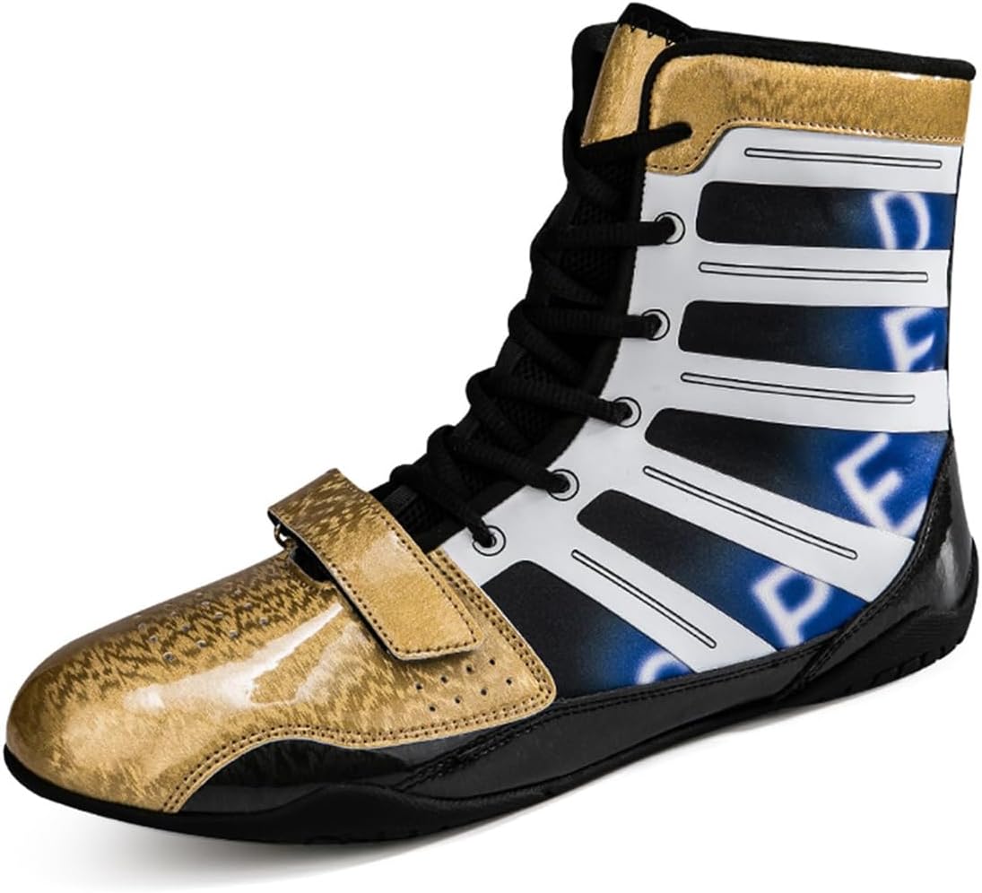 Men's Boxing Wrestling Shoes Non Slip Boxer Workout Boots Unisex Fighting Sparring Sport Fitness Trainers