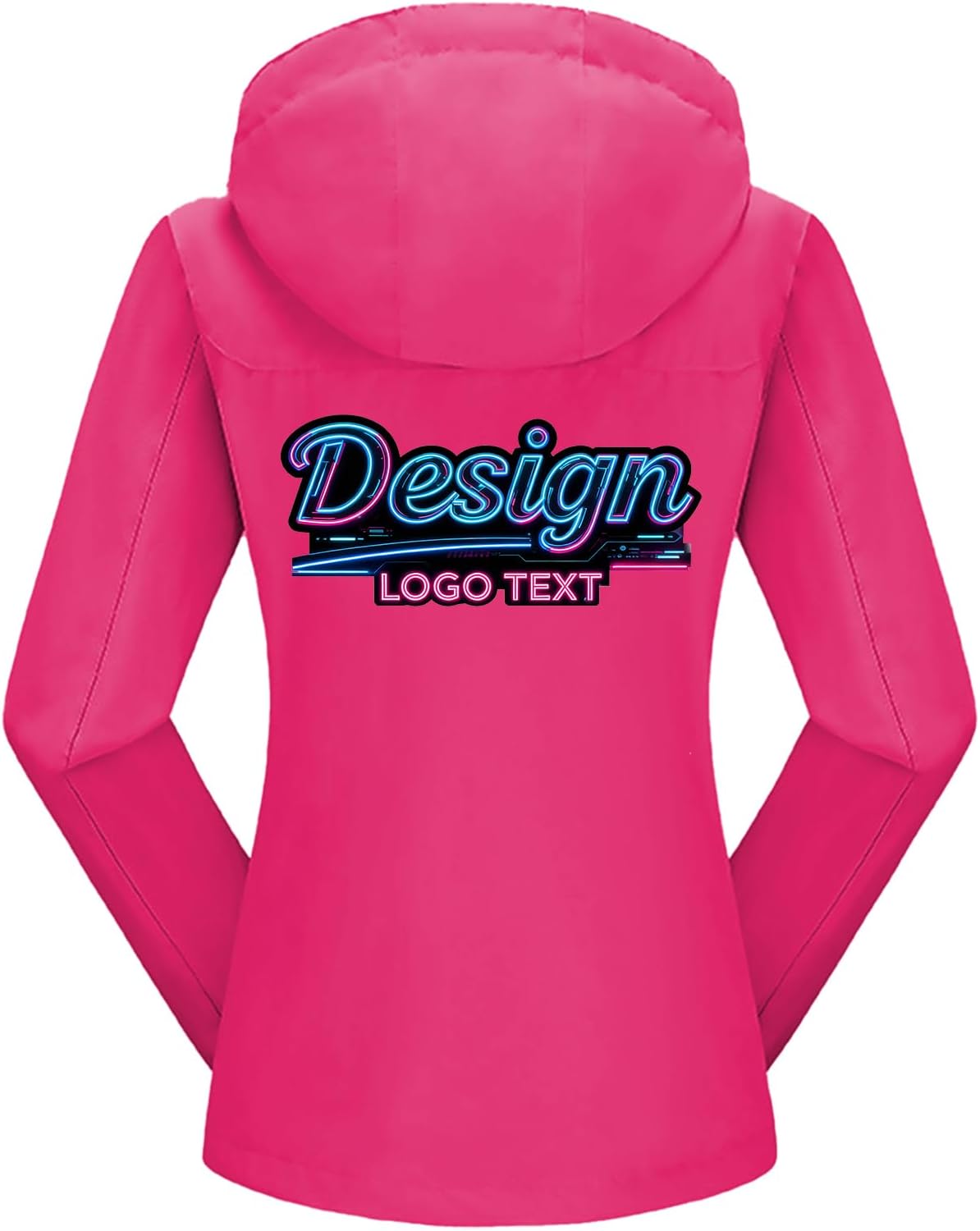 Personalised Women's Softshell Jacket Transition Jackets Ladies Waterproof Rain Coat Windbreaker with Hood for Hiking Outdoor - Image 2