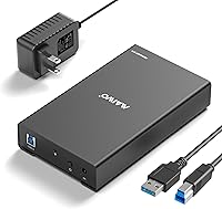 Vista 8 de MAIWO Caja de Carcasa Externa para Disco Duro SATA de 2.5 3.5 Pulgadas SSD HDD, USB C 3.1 GEN2 de 10Gbps Lector de Disco Duro con UASP, Capacidad