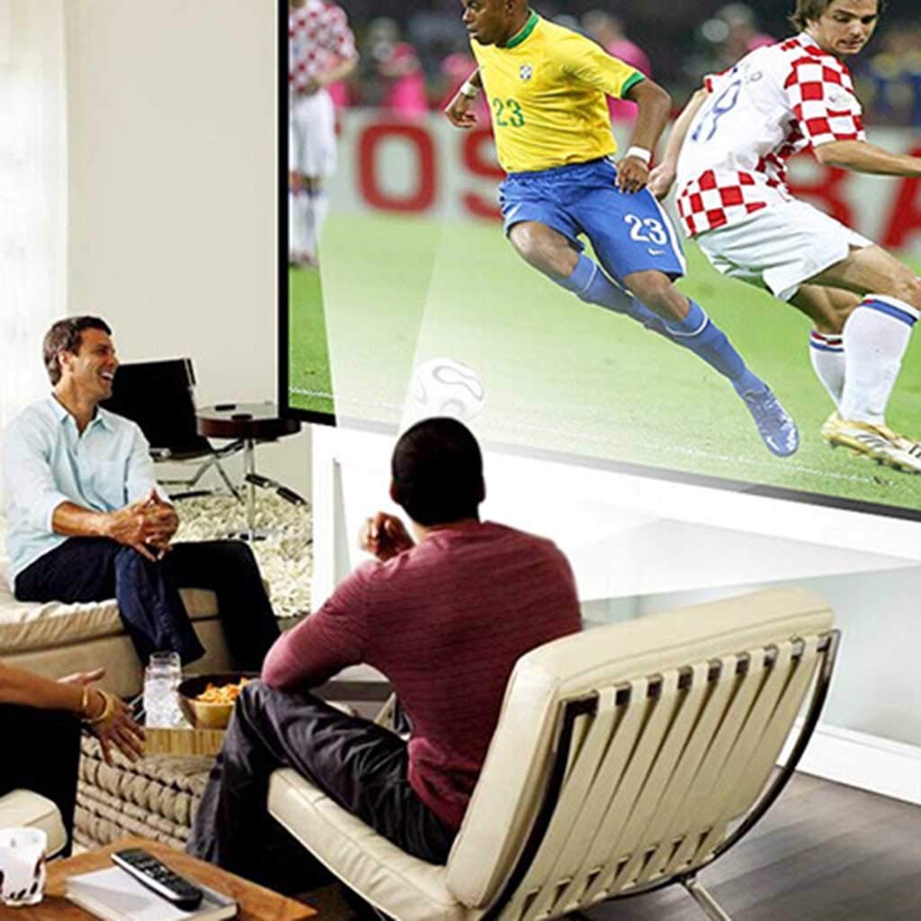 Mini Proiettore LED Portatile per Home Theater, Videoproiettore HD 1080P con Telecomando, Supporto HDMI, AV, SD, Interfacce USB